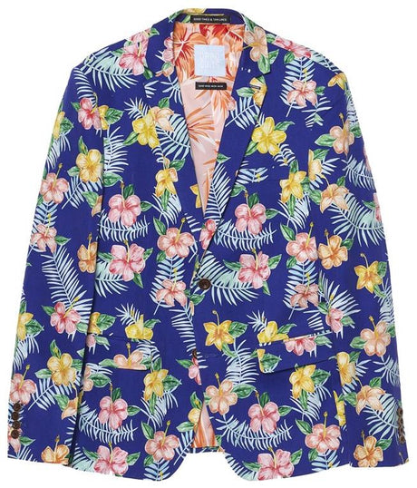 Stylish OppoSuits Deluxe Men's Blazer Tropical Flowers for Summer Events and Fashion-forward Occasions
