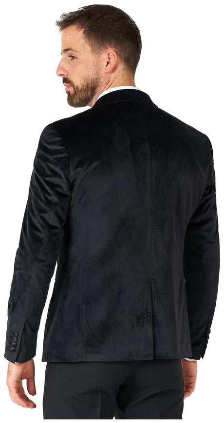 OppoSuits Deluxe Men's Blazers Dinner Jacket - Jet Set Black
