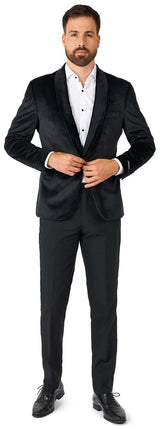 OppoSuits Deluxe Men's Blazers Dinner Jacket - Jet Set Black