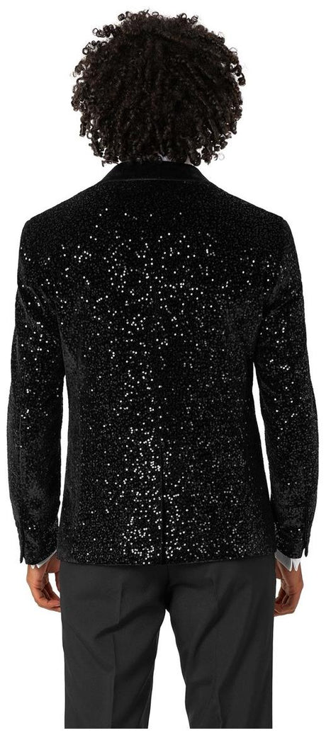 OppoSuits Deluxe Men's Blazers Dinner Jacket - Black Sequins