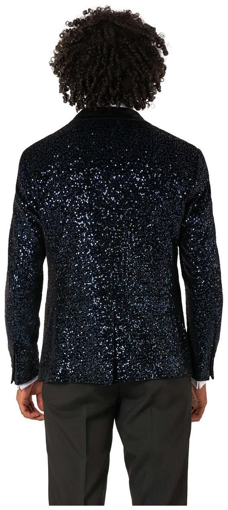 OppoSuits Deluxe Men's Blazers Dinner Jacket - Navy Sequins