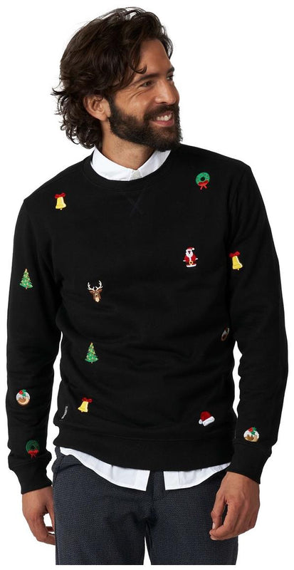Stylish OppoSuits Deluxe Men's Christmas Sweater for Festive Parties Family Gatherings and Holiday Celebrations
