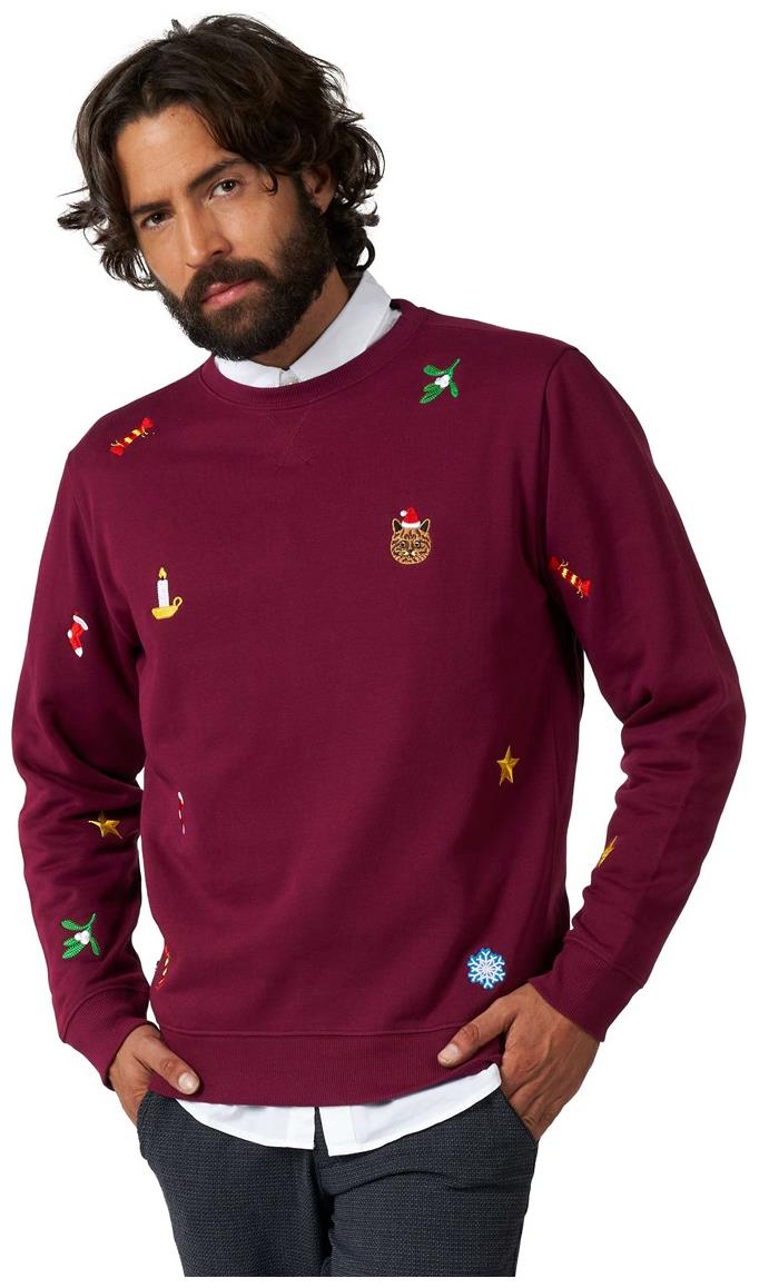 OppoSuits Deluxe Christmas Sweater for Holiday Gatherings Parties and Festive Celebrations