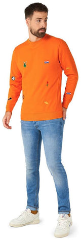 Deluxe OppoSuits Hup Holland Sweater for Sports Events and Dutch Soccer Games