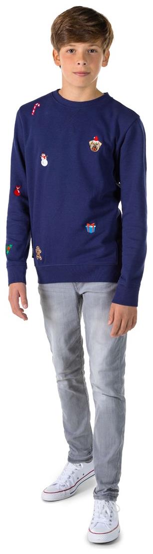 OppoSuits Deluxe Teen Boys' Sweaters TEEN BOYS X-Mas Icons - Navy