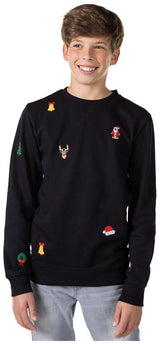 Stylish OppoSuits Deluxe Teen Boys Christmas Sweater for Holiday Celebrations and Festive Events