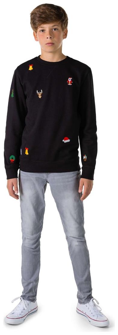 OppoSuits Deluxe Teen Boys' Sweaters TEEN BOYS X-Mas Icons - Black