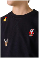 OppoSuits Deluxe Teen Boys' Sweaters TEEN BOYS X-Mas Icons - Black