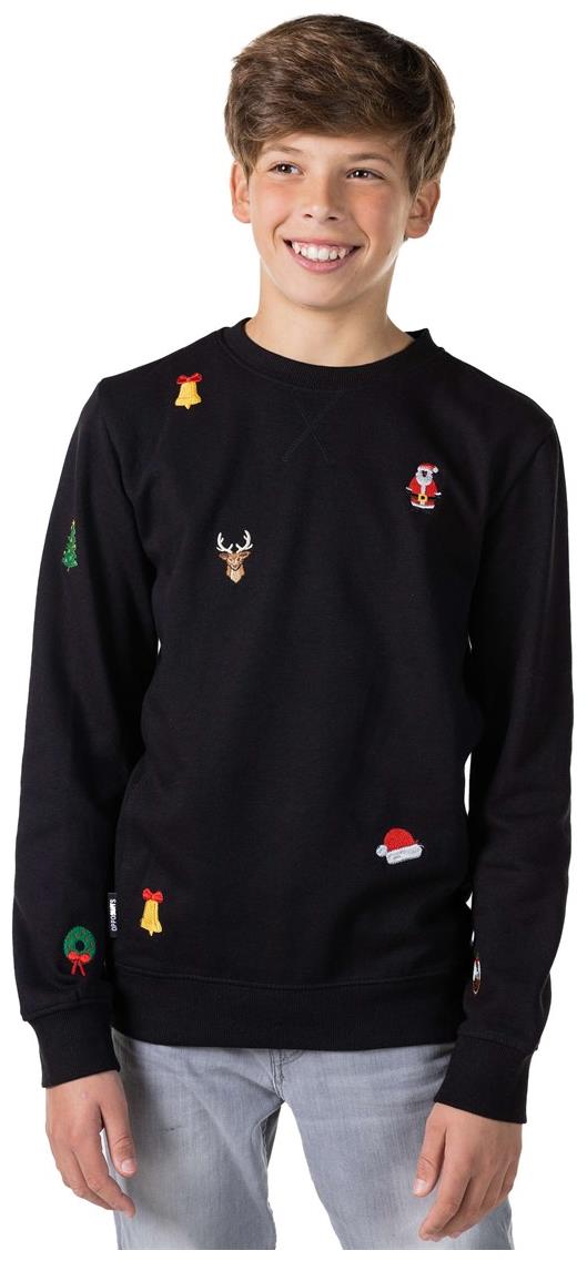 OppoSuits Deluxe Teen Boys' Sweaters TEEN BOYS X-Mas Icons - Black
