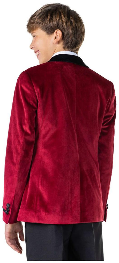 OppoSuits Deluxe Teen Boys' Blazers TEEN BOYS Dinner Jacket - Burgundy