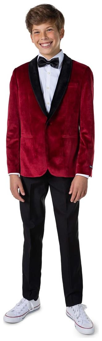 OppoSuits Deluxe Teen Boys' Blazers TEEN BOYS Dinner Jacket - Burgundy