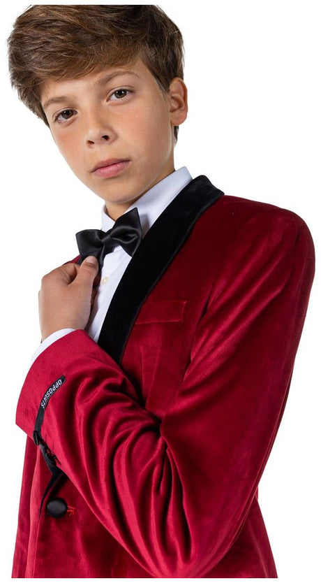 OppoSuits Deluxe Teen Boys' Blazers TEEN BOYS Dinner Jacket - Burgundy