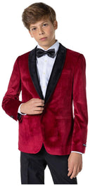 OppoSuits Deluxe Teen Boys' Blazers TEEN BOYS Dinner Jacket - Burgundy
