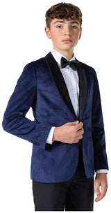 OppoSuits Deluxe Deep Navy Blazer for Teen Boys Parties Prom Events and Celebrations