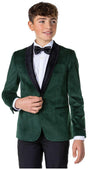OppoSuits Deluxe Teen Boys' Blazers TEEN BOYS Dinner Jacket - Rich Green