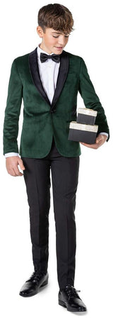 OppoSuits Deluxe Teen Boys' Blazers TEEN BOYS Dinner Jacket - Rich Green