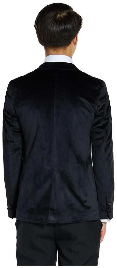 OppoSuits Deluxe Teen Boys' Blazers TEEN BOYS Dinner Jacket - Black