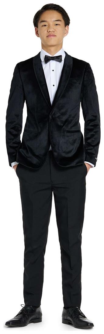 OppoSuits Deluxe Teen Boys' Blazers TEEN BOYS Dinner Jacket - Black