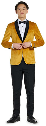 OppoSuits Deluxe Teen Boys' Blazers TEEN BOYS Dinner Jacket - Gold