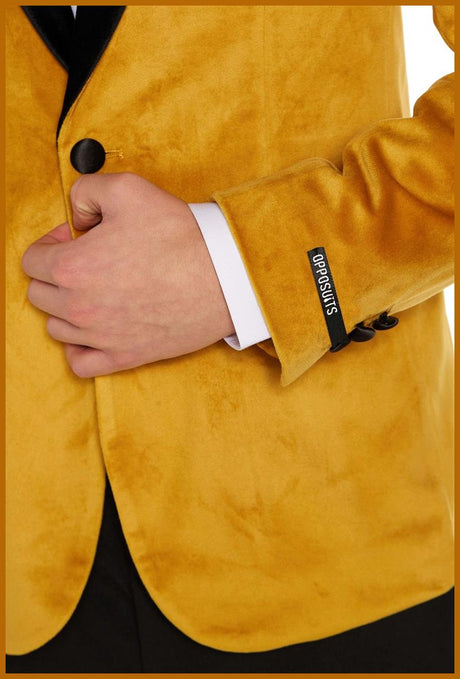 OppoSuits Deluxe Teen Boys' Blazers TEEN BOYS Dinner Jacket - Gold