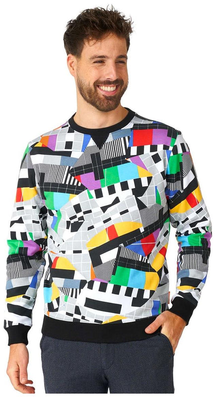 Elegantes suéteres Testival para hombre OppoSuits para fiestas temáticas retro y comodidad diaria