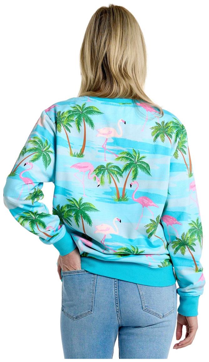 OppoSuits Flaminguy Sweater for Fun Parties Tropical Beach Days and Festive Celebrations