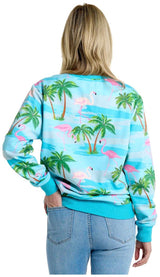 OppoSuits Flaminguy Sweater for Fun Parties Tropical Beach Days and Festive Celebrations