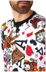 OppoSuits King of Clubs Sweater for Bachelor Parties Halloween and Vegas Adventures