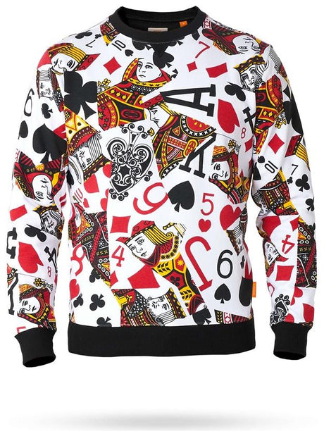 OppoSuits King of Clubs Sweater for Bachelor Parties Halloween and Vegas Adventures