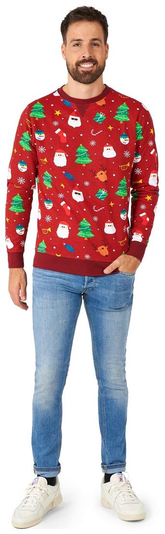 OppoSuits Men's Sweaters Festivity Red