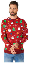OppoSuits Men's Sweaters Festivity Red