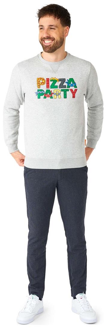 OppoSuits Men's Sweaters TMNTT Pizza Party