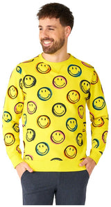 Colorful OppoSuits Men's Smiley Sweater for Parties Festivals and Casual Wear