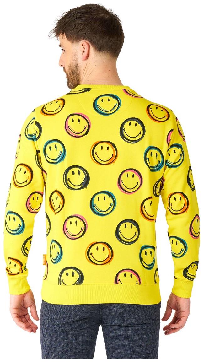 Colorful OppoSuits Men's Smiley Sweater for Parties Festivals and Casual Wear