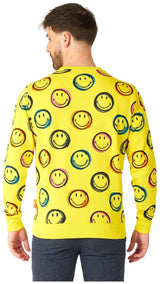 Colorful OppoSuits Men's Smiley Sweater for Parties Festivals and Casual Wear