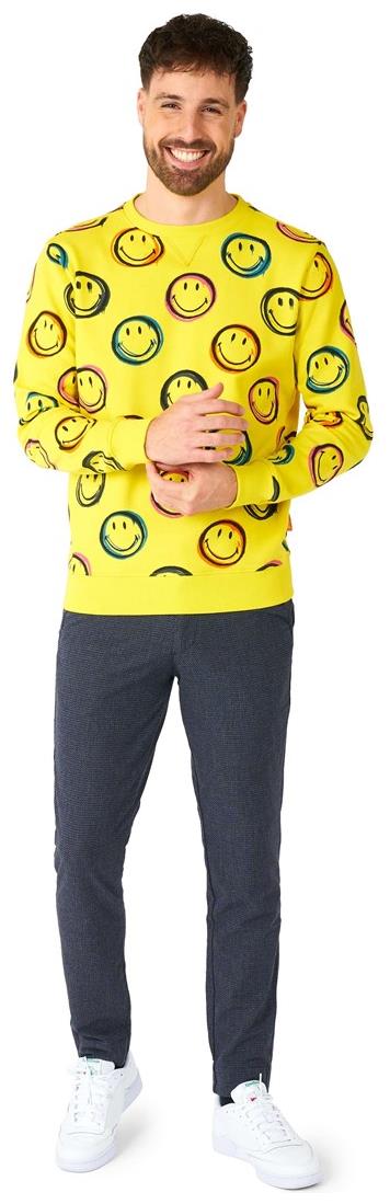 Colorful OppoSuits Men's Smiley Sweater for Parties Festivals and Casual Wear