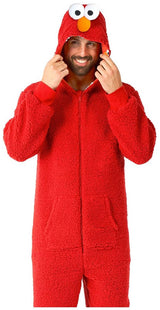 OppoSuits Elmo Onesie for Halloween Parties and Cozy Days of Fun