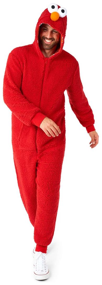 RADYAN Elmo Onesie - Adult Zipper Closure Costume for Cozy Relaxation product image showing the product clearly