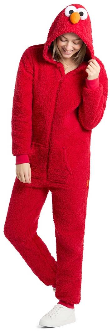 RADYAN Elmo Onesie - Adult Zipper Closure Costume for Cozy Relaxation product image showing the product clearly