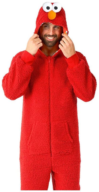 RADYAN Elmo Onesie - Adult Zipper Closure Costume for Cozy Relaxation product image showing the product clearly