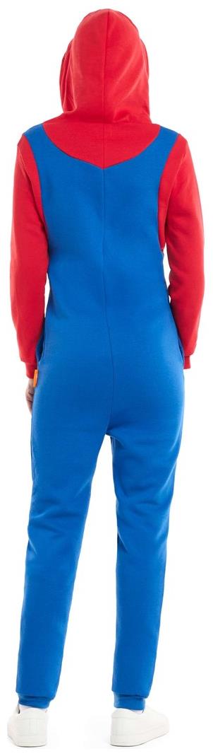 RADYAN Adults' Mario Character Onesie Costume for Gaming and Lounging product image showing the product clearly