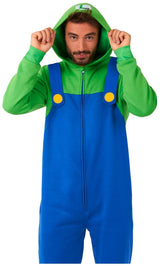 Cozy OppoSuits Luigi Onesie for Gaming Sessions Movie Nights and Lounging at Home