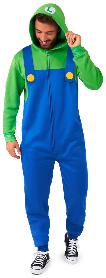 Cozy OppoSuits Luigi Onesie for Gaming Sessions Movie Nights and Lounging at Home