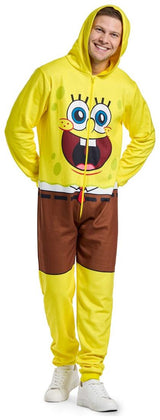 Cozy OppoSuits SpongeBob Onesie for Relaxing at Home or Fun Themed Parties