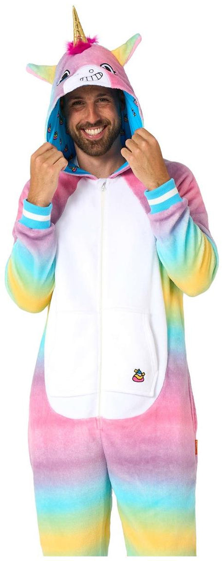RADYAN Unicorn Onesie - Adult Zipper Closure Costume for Cozy Relaxation product image showing the product clearly
