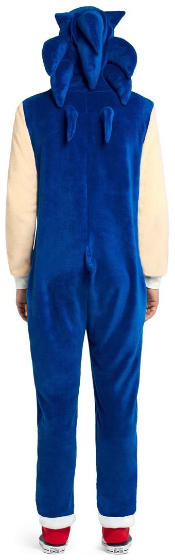 RADYAN Adults' Sonic the Hedgehog Onesie Costume for Cozy Costume Lounging product image showing the product clearly