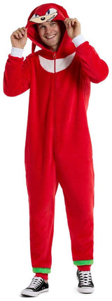 Cozy OppoSuits Knuckles Onesie for Halloween Parties and Cosplay Events