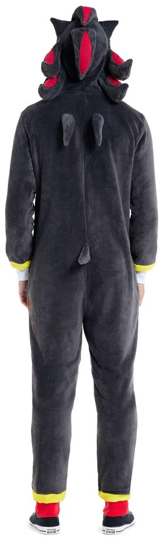 RADYAN Adults' Shadow the Hedgehog Onesie Costume for Cozy Lounging product image showing the product design and details