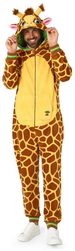 RADYAN Giraffe Onesie - Adult Costume with Zipper Closure for Cozy Fun product image showing the product clearly