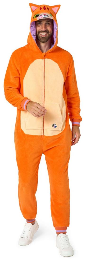 OppoSuits Red Cat Onesie for Theme Parties Cozy Lounge Events and Cat Lovers